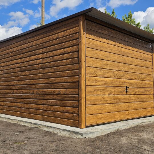 Garaż Premium  3x5 złoty dąb