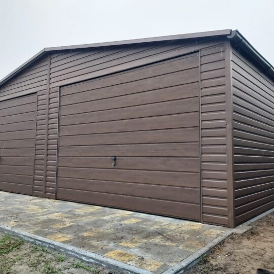 Garaż Premium  7x5 orzech