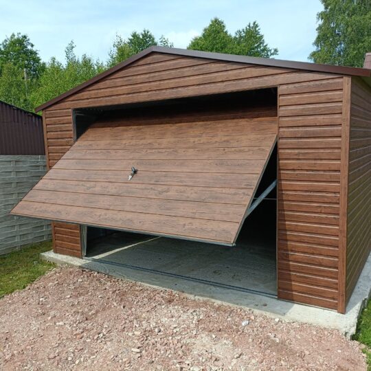 Garaż Premium  4x6 orzech