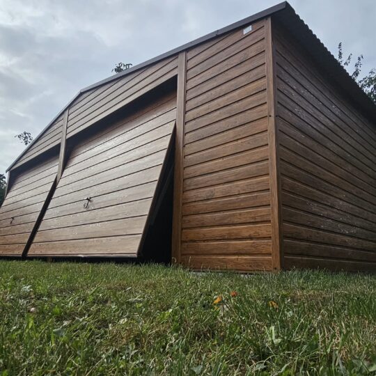 Garaż Premium  7x5 złoty dąb